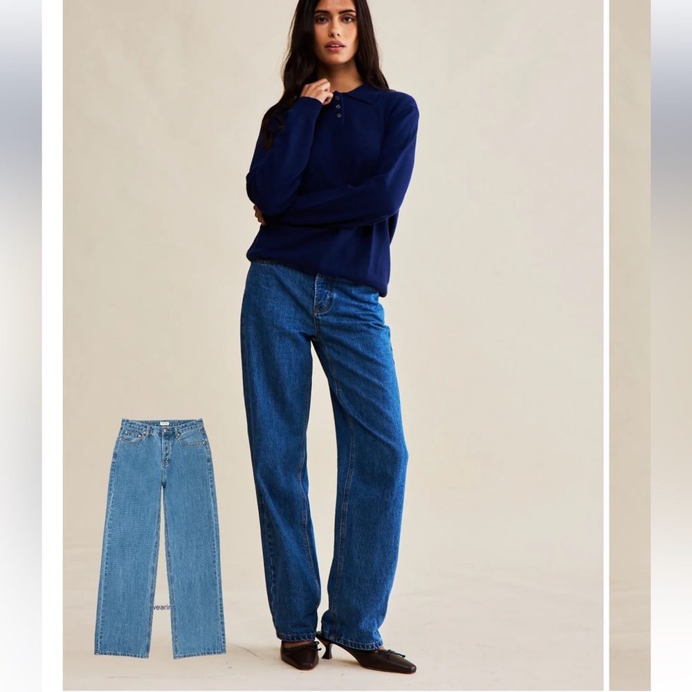 Parke Classic Straight Leg Women’s Jeans in Dark Blue